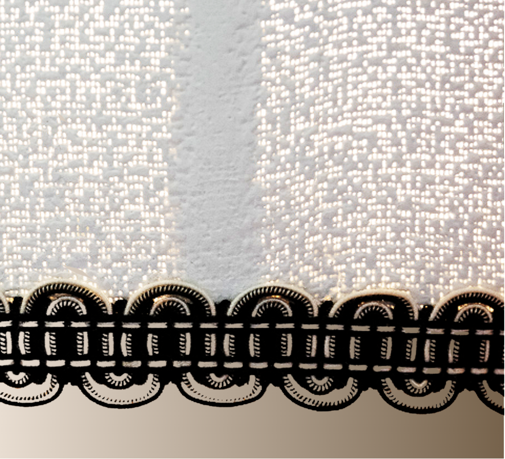 Détail galon noir Suspension Couture Coco M – passementerie artisanale plâtre slmobjs