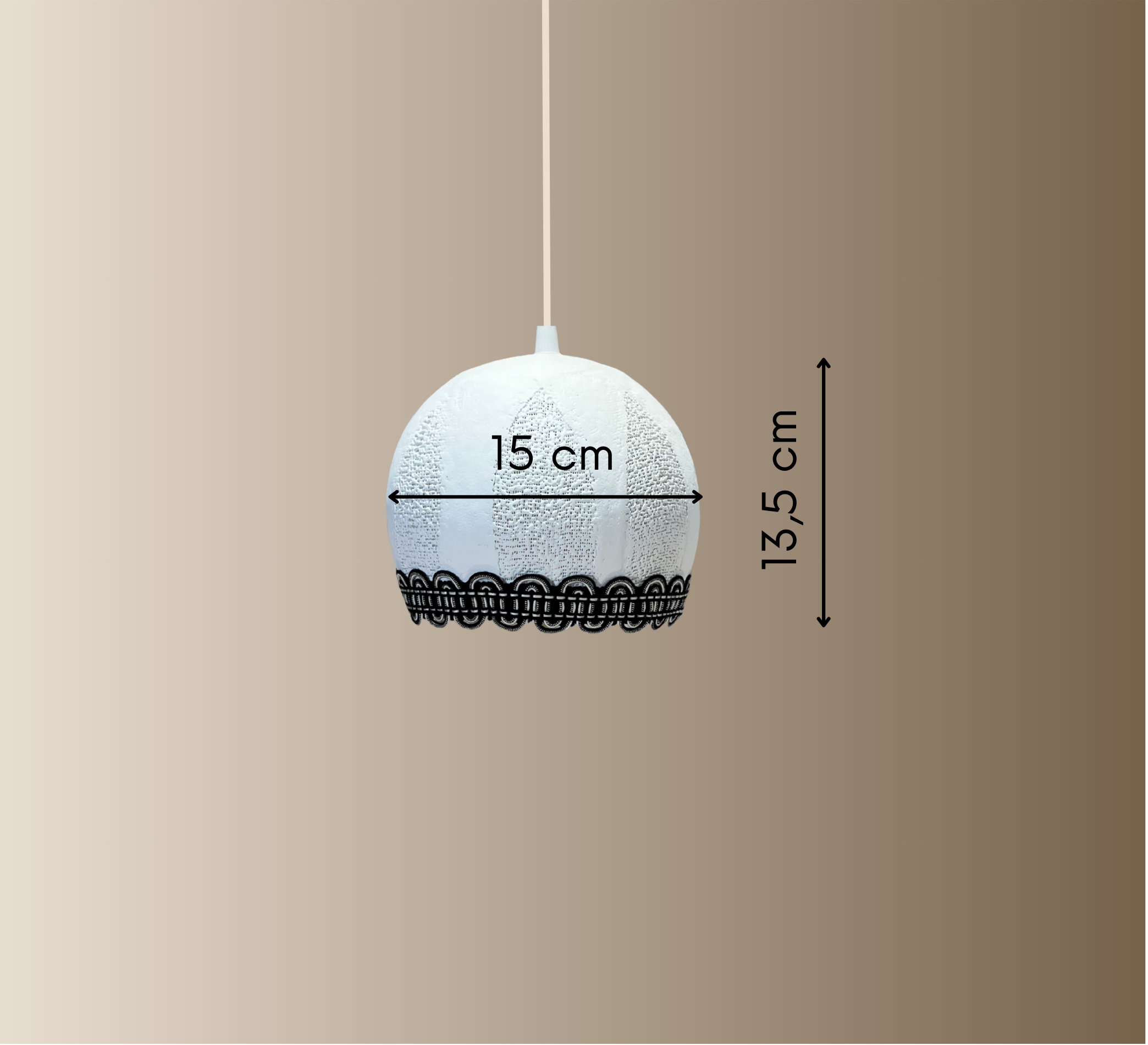 Luminaire "Couture COCO" Taille S